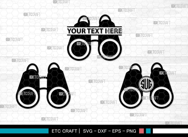 Binoculars Monogram, Binocular Silhouette, Binocular SVG, Eye Spy Svg, Watching Gear Svg, Telescope Svg, Antique Binoculars Svg, SB00469 SVG ETC Craft 