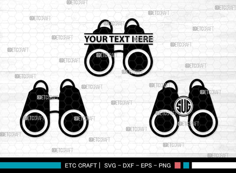 Binoculars Monogram, Binocular Silhouette, Binocular SVG, Eye Spy Svg, Watching Gear Svg, Telescope Svg, Antique Binoculars Svg, SB00469 SVG ETC Craft 