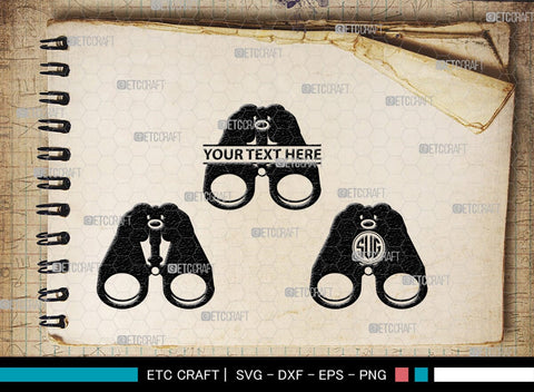 Binoculars Monogram, Binocular Silhouette, Binocular SVG, Eye Spy Svg, Watching Gear Svg, Telescope Svg, Antique Binoculars Svg, SB00469 SVG ETC Craft 