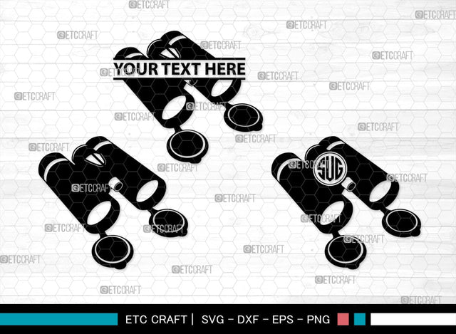Binoculars Monogram, Binocular Silhouette, Binocular SVG, Eye Spy Svg, Watching Gear Svg, Telescope Svg, Antique Binoculars Svg, SB00469 SVG ETC Craft 