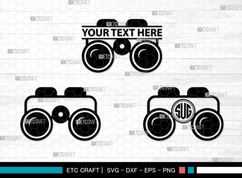 Binoculars Monogram, Binocular Silhouette, Binocular SVG, Eye Spy Svg, Watching Gear Svg, Telescope Svg, Antique Binoculars Svg, SB00469 SVG ETC Craft 