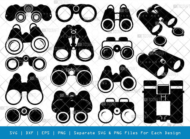 Binoculars SVG Cut Files | Binoculars Silhouette | Eye Spy Svg | Watching Gear Svg | Telescope Svg | Antique Binoculars Svg | Binoculars Bundle SVG ETC Craft 