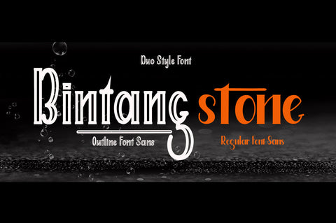 Bintang Stone_Font Duo Font JoeCreative 