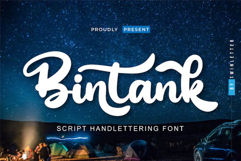 Bintank Font twinletter 