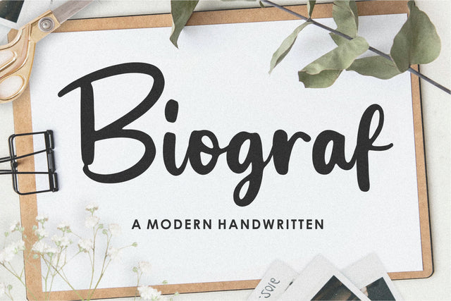Biograf Modern Handwritten Font Font Balpirick 