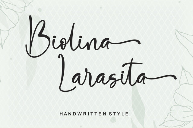 Biolina Larasita Font Afandi Studio 