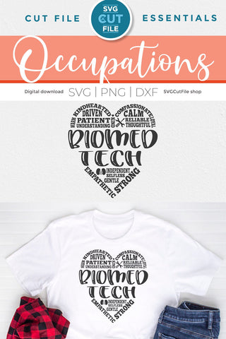 Biomed Tech svg, a BioMedical Technician svg for crafters SVG SVG Cut File 