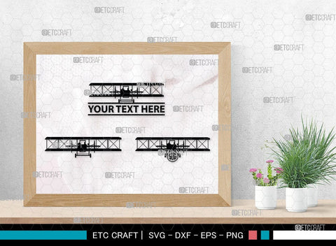 Biplane Monogram, Biplane Silhouette, Biplane SVG, Plane Svg, Aircraft Svg, Airplane Svg, SB00036 SVG ETC Craft 