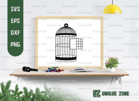 Bird Cage SVG Bundle, Cage Silhouette, Bird Home Svg, Bird House Svg, Dove Cage Svg, SVG Unique Zone 