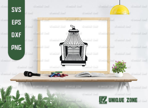 Bird Cage SVG Bundle, Cage Silhouette, Bird Home Svg, Bird House Svg, Dove Cage Svg, SVG Unique Zone 