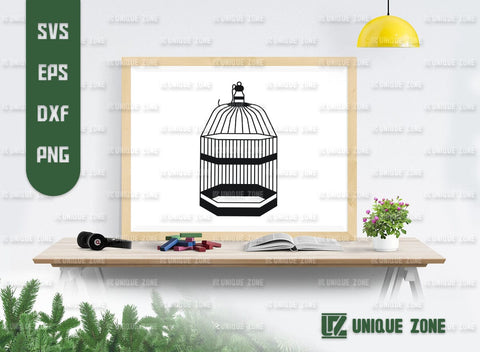 Bird Cage SVG Bundle, Cage Silhouette, Bird Home Svg, Bird House Svg, Dove Cage Svg, SVG Unique Zone 