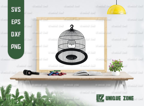 Bird Cage SVG Bundle, Cage Silhouette, Bird Home Svg, Bird House Svg, Dove Cage Svg, SVG Unique Zone 