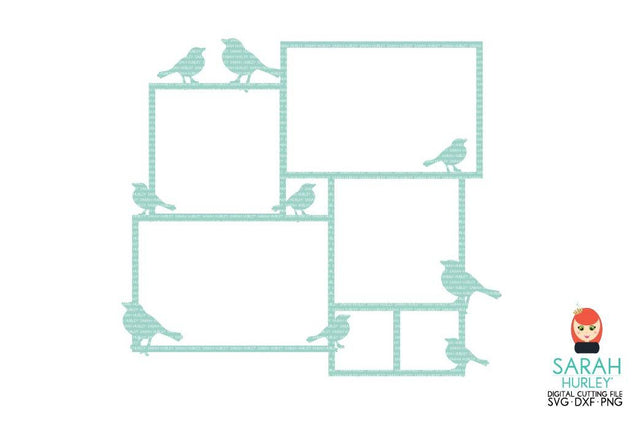 Bird Collage Frame SVG Sarah Hurley 