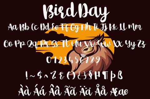 Bird Day Font Supersemar Letter 