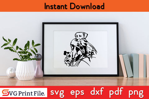 Bird Dog Duck Hunting Willow In The Marsh Hunter Hunting SVG PNG Cut Files SVG SVG Print File 
