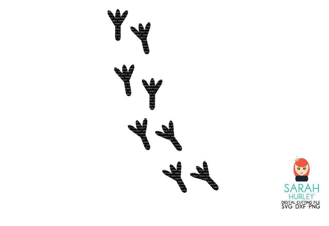 Bird Footprints SVG Sarah Hurley 