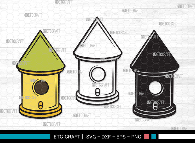 Bird House Clipart SVG | Bird Home Svg | Nesting Box Svg | Nest House Svg | Wooden Bird Houses Svg | Bird House Clipart SVG ETC Craft 