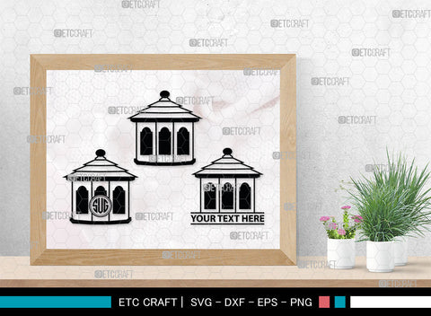 Bird House Monogram, Bird House Silhouette, Bird House SVG, Nest Svg, Wildlife Svg, Bird Lover Svg, Nest House, SB00014 SVG ETC Craft 