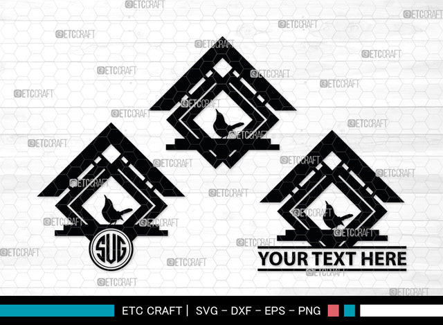 Bird House Monogram, Bird House Silhouette, Bird House SVG, Nest Svg, Wildlife Svg, Bird Lover Svg, Nest House, SB00014 SVG ETC Craft 