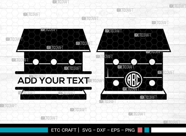 Bird House Monogram SVG, Circle Monogram, Bird Home Svg, Bird Home Icon Svg, Nesting Box Svg, Wooden Bird Houses Svg, Bird House Bundle SVG ETC Craft 