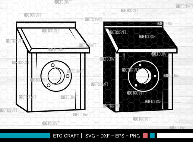 Bird House SVG, Bird Home Svg, Bird Home Icon Svg, Nesting Box Svg, Wooden Bird Houses Svg, Bird House Bundle SVG ETC Craft 