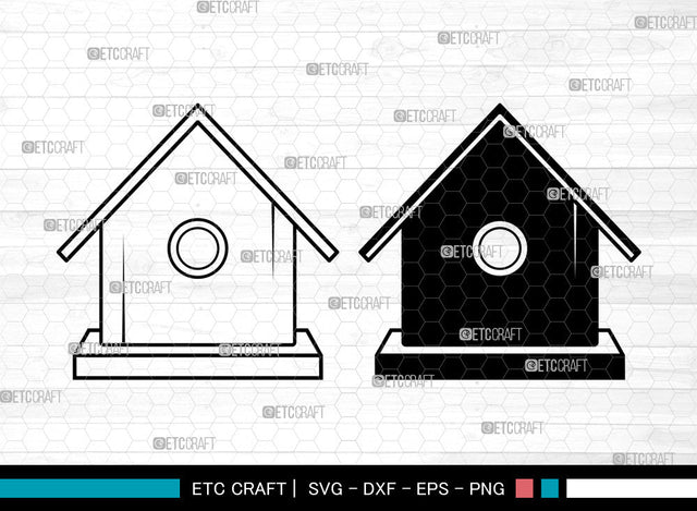 Bird House SVG, Bird Home Svg, Bird Home Icon Svg, Nesting Box Svg, Wooden Bird Houses Svg, Bird House Bundle SVG ETC Craft 