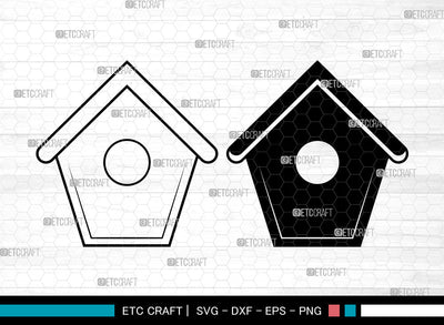 Bird House SVG, Bird Home Svg, Bird Home Icon Svg, Nesting Box Svg, Wooden Bird Houses Svg, Bird House Bundle SVG ETC Craft 
