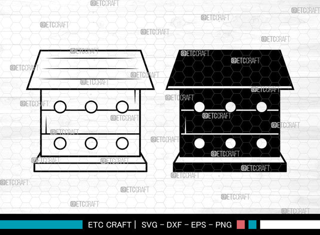 Bird House SVG, Bird Home Svg, Bird Home Icon Svg, Nesting Box Svg, Wooden Bird Houses Svg, Bird House Bundle SVG ETC Craft 