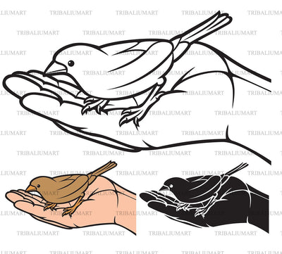Bird in hand SVG TribaliumArtSF 