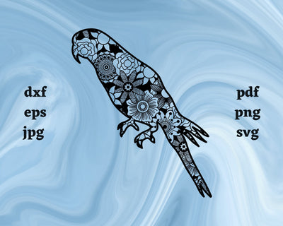 Bird Mandala SVG Cut File SVG Northern Light SVG 