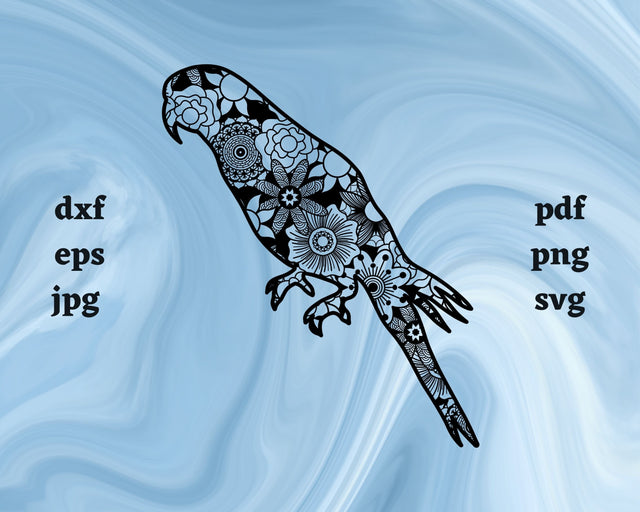 Bird Mandala SVG Cut File SVG Northern Light SVG 