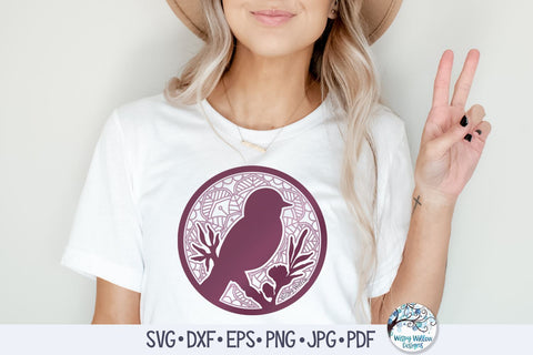 Bird Mandala SVG SVG Wispy Willow Designs 