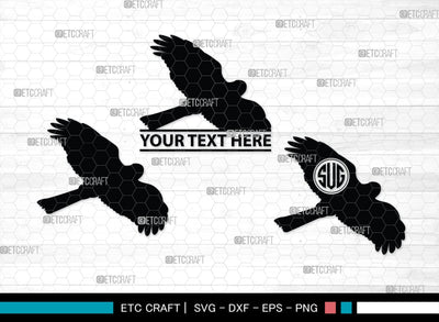 Bird Monogram, Bird Silhouette, Bird SVG, Parrot Svg, Sparrow Svg, Hummingbird Svg, SB00229 SVG ETC Craft 