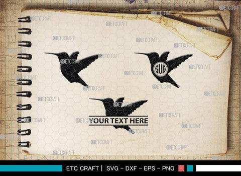 Bird Monogram, Bird Silhouette, Bird SVG, Parrot Svg, Sparrow Svg, Hummingbird Svg, SB00229 SVG ETC Craft 