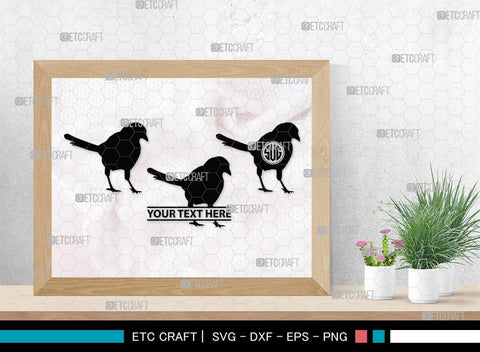 Bird Monogram, Bird Silhouette, Bird SVG, Parrot Svg, Sparrow Svg, Hummingbird Svg, SB00229 SVG ETC Craft 