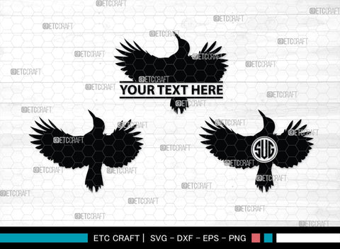 Bird Monogram, Bird Silhouette, Bird SVG, Parrot Svg, Sparrow Svg, Hummingbird Svg, SB00229 SVG ETC Craft 