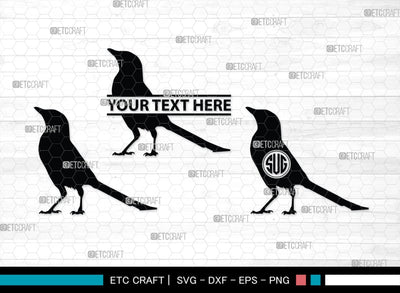 Bird Monogram, Bird Silhouette, Bird SVG, Parrot Svg, Sparrow Svg, Hummingbird Svg, SB00229 SVG ETC Craft 