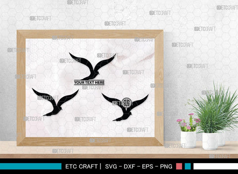 Bird Monogram, Bird Silhouette, Bird SVG, Parrot Svg, Sparrow Svg, Hummingbird Svg, SB00229 SVG ETC Craft 