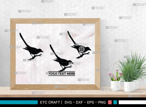 Bird Monogram, Bird Silhouette, Bird SVG, Parrot Svg, Sparrow Svg, Hummingbird Svg, SB00229 SVG ETC Craft 