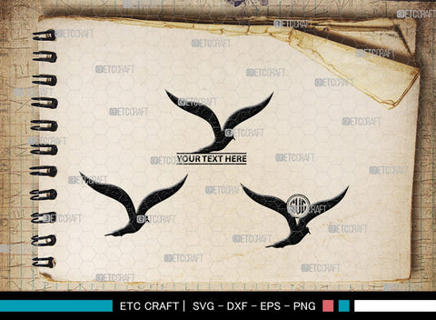 Bird Monogram, Bird Silhouette, Bird SVG, Parrot Svg, Sparrow Svg, Hummingbird Svg, SB00229 SVG ETC Craft 
