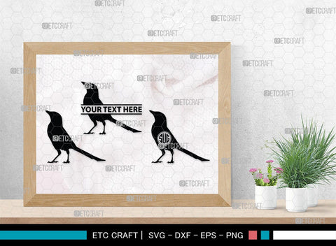 Bird Monogram, Bird Silhouette, Bird SVG, Parrot Svg, Sparrow Svg, Hummingbird Svg, SB00229 SVG ETC Craft 