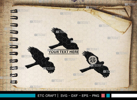 Bird Monogram, Bird Silhouette, Bird SVG, Parrot Svg, Sparrow Svg, Hummingbird Svg, SB00229 SVG ETC Craft 