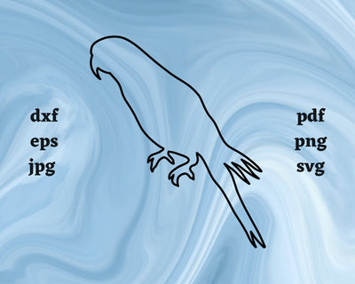 Bird Outline SVG Cut File SVG Northern Light SVG 