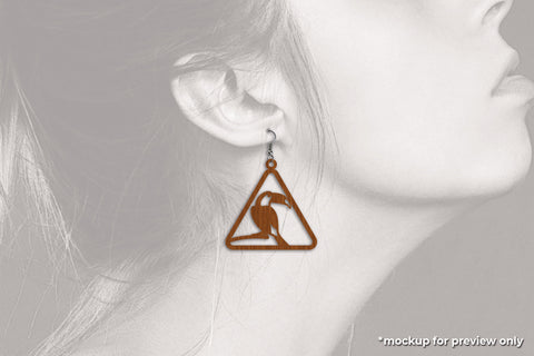 Bird Series Earrings - Cut Files SVG SVG Slim Studio 