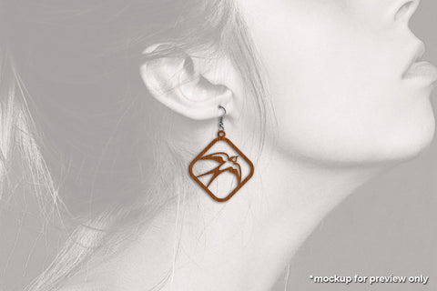 Bird Series Earrings - Cut Files SVG SVG Slim Studio 