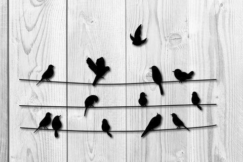 Bird silhouette decoration cut file, decoration cut file SVG dadan_pm 