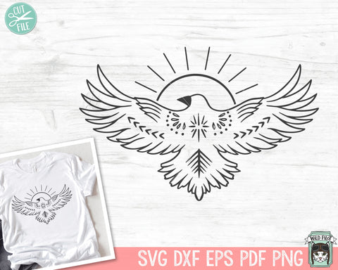 Bird SVG, Bird Cut File, Bird Clipart, Bird PNG, Sun svg, Bird Vector, Bird Cricut SVG, Animal svg, Bird Clip Art, Sun Clipart, Sun png SVG Wild Pilot 
