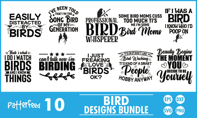 Bird SVG Designs Bundle SVG PatternFeed8 