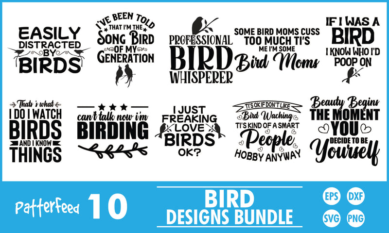 Bird SVG Designs Bundle SVG PatternFeed8 