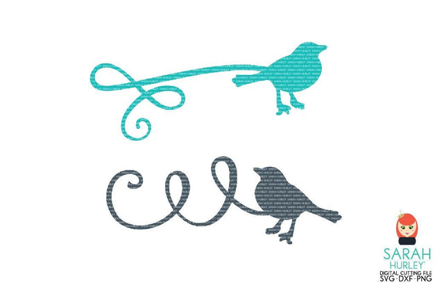 Bird Swirls SVG Sarah Hurley 